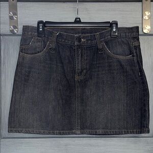 GAP Size 12 Women’s Dark Wash Denim Mini Skirt 16 Inches Top to Bottom